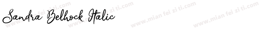 Sandra Belhock Italic字体转换